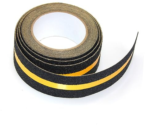 Pvc Nastro 5m Antiscivolo 5cm X in Luminoso Nero