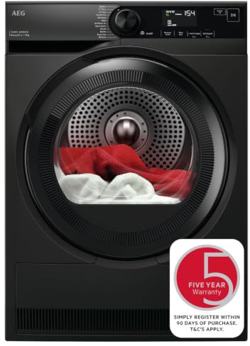 AEG Tumble Dryer 9 kg TR749GU4B | 9 kg load, heat pump, MixDry, reversible door, 850 x 596 x 636 mm
