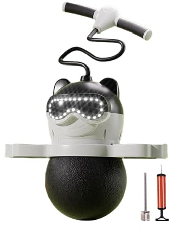 Mqiklt Pogo Jump Giocattolo per Saltare con Pompa Ad Allenamento per Interni Ed Esterni Pogo Stick per Bambini E Bambine Dell'asilo, Nero