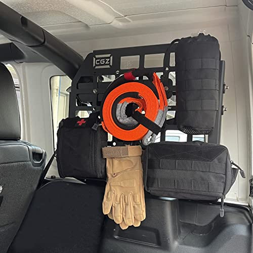 für Wrangler JL Fünftürer Hardtop 2019-2022 Gepäcknetz Stauraum Kofferraum Metall (Fenster Hinten)