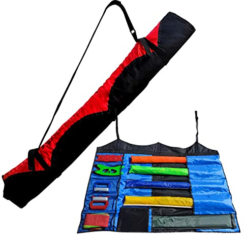 Simxkai Large Stunt Kite Bag, Quad Line Flying Kite Bag for Adults Outdoor Long Storage Bag