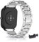 AireWiki Armband Kompatibel mit Amazfit GTS 4/ GTS 4 mini/GTS 3/ GTS 2/ GTS 2 mini/GTS 2e Armband Edelstahl Für Herren Damen Elegant Metall Uhrenarmband (Silber)