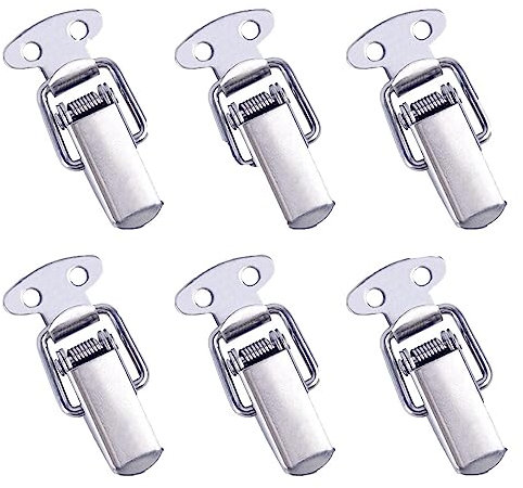 10PCS Mini Toggle Latches Spring Loaded Clamp Clip Box Latch Catch Toggle Tension Lock Lever Clasp Closures Crate Lock Snap Lock (Color : 1PC)