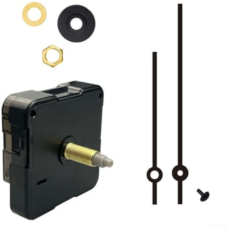 Lautloses Quarz-Uhrwerk - Lange und kurze Welle mit Batteriebetrieb, Wanduhr-Reparatur-Kit Wanduhr-Mechanismus Teile Motor Ersatz (B)
