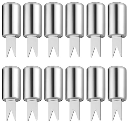 Lot de 12 fourchettes à maïs en acier inoxydable pour la cuisine, le barbecue, les pique-niques, les épis de maïs