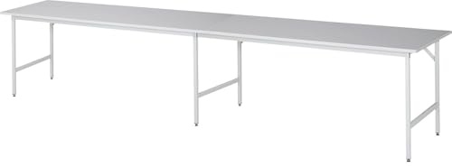 RAU Arbeitstisch Jerry höhenverstellbar, B4000xT800xH800-850mm, M-Platte-22mm