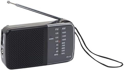 Radio Meteorológico - Receptor con Antena Pequeña - Equipo Multifuncional A Pilas para Casa, Camping Y Supervivencia