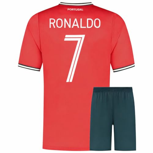 Portugal Fußball Trikot Set Heim - 2025-2026 - Kinder und Erwachsene - Jungen - Sportsachen - Geschenk - Sport t Shirt - Sportbekleidung - Größe S