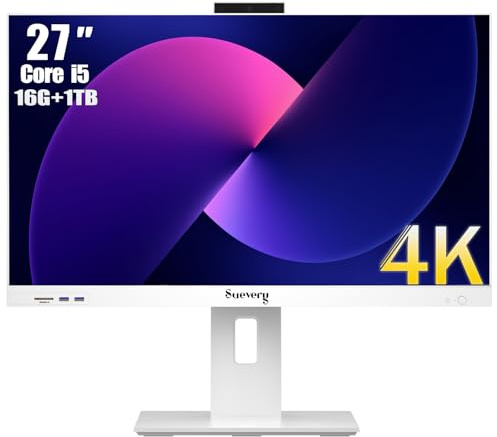suevery 27Inch 4K All-in-One Desktop PC with Keyboard & Mouse
