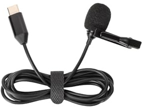 LXCOZED Microfono Lavalier per Insta per Ace PRO per Microfono Esterno Professionale per Registrazione a 360°, interfaccia di Tipo C