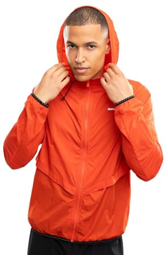 SIROKO Windbreaker running fitness jacket Bund Brick Red, red, L