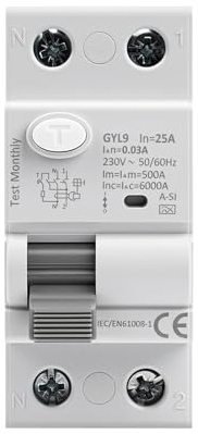 Interruttore magnetotermico differenziale 25A 30mA Tipo A-SI Super Immunizzato RCCB salvavita 25A 30mA 2P AC230V interruttore differenziale con protezione da dispersione di corrente