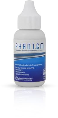 GHOSTBOND Phantom Poly und Lace Perücken-Kleber 1,3 oz – Transparenter Haarkleber für Haarersatz: wasser- und ölbeständig, ungiftig, starker Halt für sicheren Halt und natürlich aussehende Haar-Systeme.