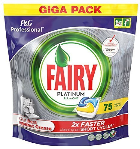 Fairy Platinum All in One Spülmaschinen-Tabs (75 Lemon)
