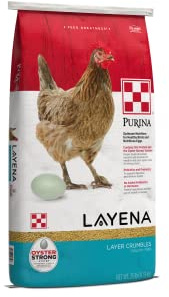 Purina Layena | Nutritionally Complete Layer Hen Feed Crumbles - Chicken Feed | 25 Pound (25 lb) Bag
