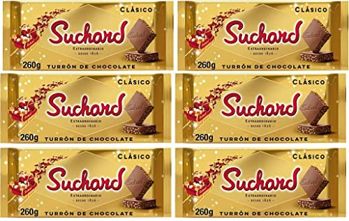 SUCHARD TURRON CHOCOLATE 260gr. Pack de 6