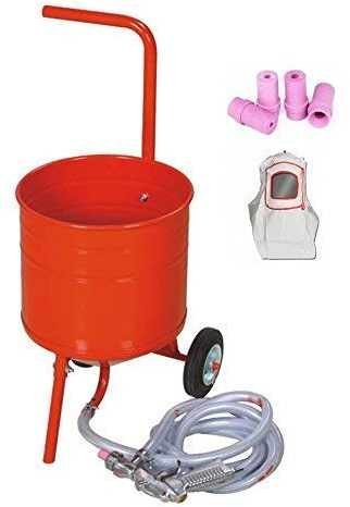 Sabbiatrice mobile su ruote da 23 l