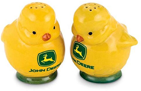 John Deere Stoneware Chicks Salt and Pepper Shaker Set Official Licensed