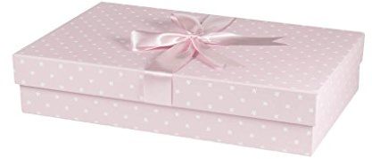 Wedding Dress Box Company Die Klassische Brautkleidbox 'Simple Flowers Rosa' (75 cm x 50 cm x 15 cm)