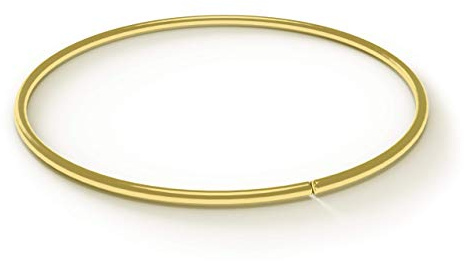 Monster Piercing Goldenes Nasenpiercing Nasenring Septum 9K Gelbgold Gold 22 Gauge - 8MM Durchmesser nahtloser offener Hoop Nasenring Nase Piercing Frauen Männer