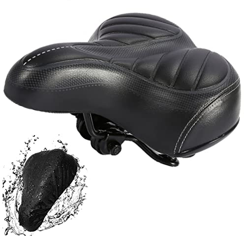 Ergonomischer Fahrradsattel mit Doppelfederkugel, Gel-Sattel gefüllt mit Gelschaum, geeignet für Fahrrad, Mountainbike, Rennrad