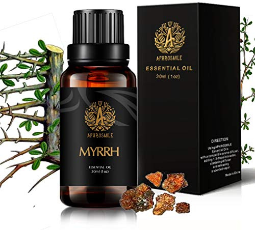 Mirra Aceite esencial para difusor, 100% puro aceite esencial mirra para humidificador, 30ml mirra aceite esencial aroma, grado terapéutico mirra aceite perfumado, 1oz mirra aceite para masaje hogar
