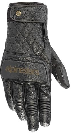 Alpinestars Brass Motorradhandschuhe, schwarz, XL
