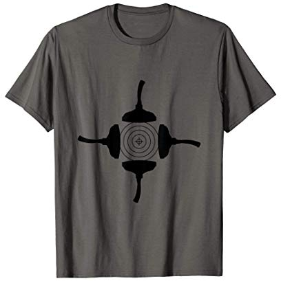 Stockschießen Eisstockschießen Zielkreis Stocksport T-Shirt