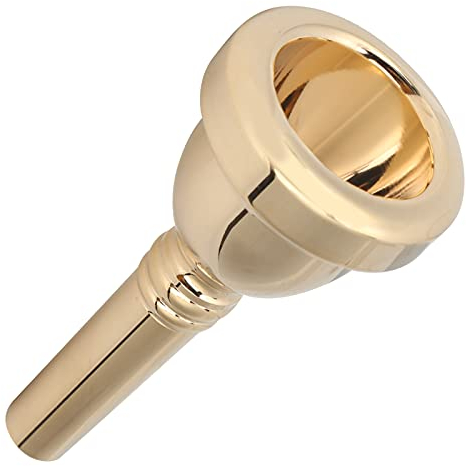 Nunafey Tenorhorn-Mundstück, 1/2-Zoll-Hornmundstück für Posaune, Golden, Kupfer, E♭, Klassisch