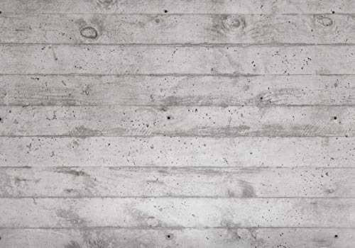 wandmotiv24 Fototapete Beton-wand Rohbau, 300 x 210 cm - selbstklebende Strukturtapete, Wanddeko, Wandbild, Wandtapete, Grau, Mauer, Wand M1428