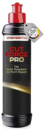 menzerna Cut Force Pro Car Polish 8 oz I Premium Polish with Heavy Cut and high Gloss Finish I Buffing & Polishing Compound for Car Maintenance I for Scratches & Sanding Marks I Car Body Repair