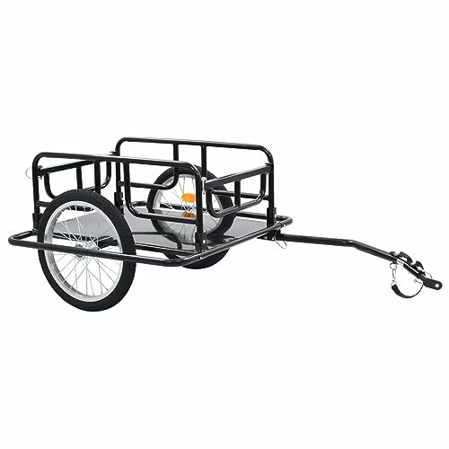 Festnight Klappbar Fahrrad Lastenanhänger Fahrradanhänger XL Fahrradanhänger Lastenanhänge Fahrrad-Transportanhänger Radanhänger mit Kupplungel