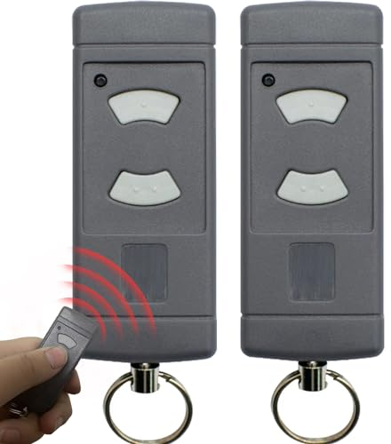 40.685MHz Garagentoröffner, Garagentor Fernbedienung Handsender Fernsteuerung Sender Kompatibel mit Hörmann Handsender 40,685MHz HSE2,HSM2,HS2 Fernbedienung, 2 Kanäle 2 Stück