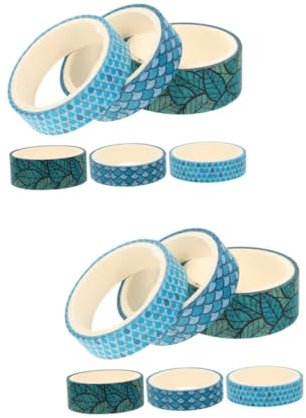 Operitacx Band 12 Rollen Taschenband Magnetband Japanische Papierbänder Bedruckte Klebebänder Mehrzweck-washi-tape Handbuch Dekore Diy Klebeband Milchprodukte Japanisches Papier