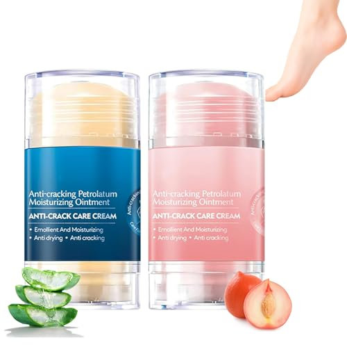 2PCS Crema Riparatrice Piedi e Mani – Balsamo Idratante per Talloni Screpolati, Pelle Secca, Calli e Ragadi – Crema Rigenerante e Ammorbidente per Pelle Ruvida e Screpolata