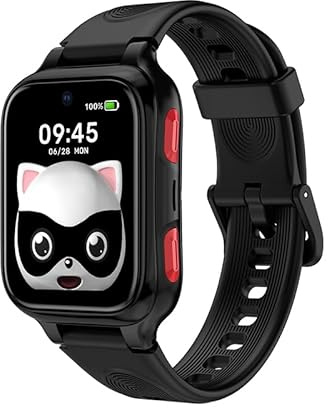 LAGENIO K9 Kid Smartwatch AI avec GPS et téléphone, 1.78'' AMOLED 4G pour Enfants avec Appel vidéo, réveil, Mode école, IP68 étanche Smartwatch pour Enfants pour Adolescents à partir de 6 Ans