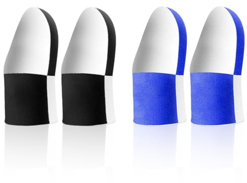 LEPZUR 4 Stück Gaming Finger Sleeve Besonders Bequeme Stabile Fingersleeves Da Einzigartige Elasthan Fasern Atmungsaktiver