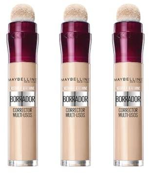 Maybelline Pack de 3, Corrector de Ojeras Borrador de Imperfecciones | Pack de 3, Corrector de Ojeras Borrador de Imperfecciones. Para esculpir y definir los rasgos del rostro.