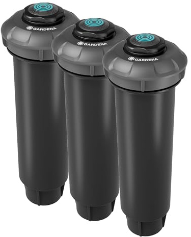 Gardena arroseur escamotable de système d’arrosage MD180: Système d’arrosage esc. pour pelouses Moyennes Jusqu’à 180 m², portée de 5 à 7,5 m, buse rotative, Filetage Femelle 1/2 Pouce (8233-20)