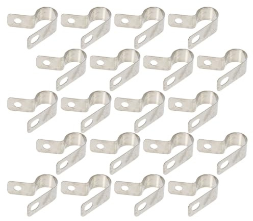 Clip de Câble R en Aluminium 30 Pièces Diamètre Extérieur 10 Mm