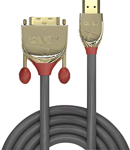 LINDY 10m HDMI to DVI-D Cable, Gold Line