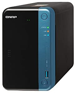 QNAP TS-253Be NAS Ethernet/LAN Noir - Serveurs de stockage (Disque dur, SSD, Série ATA III, 2.5/3.5, 0, 1, 5, 6, 10, JBOD, Intel® Celeron®, J3455)