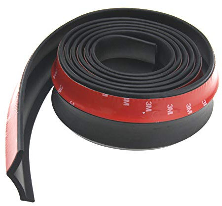 Create Idea Stoßstangen-Spoiler, Schwarz, Gummi, 65 mm x 2,5 m, Front