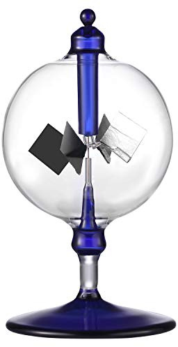 Yiluren Solar Crookes Radiometer Glass Windmill Handmade Physics Educational Tool Adults Unisex 14+