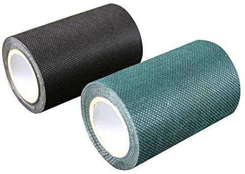 Supertool Cinta de césped artificial de 150 mm x 10 m, cinta adhesiva para césped y césped (color negro)