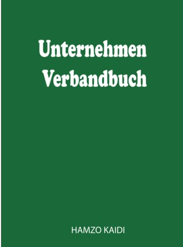Unternehmen Verbandbuch: A4 Heft um Unfälle und Erste-Hilfe-Leistungen im Betrieb zu dokumentieren