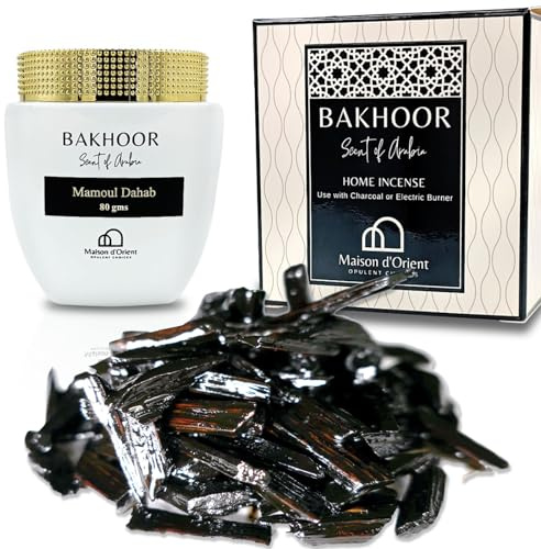 Muattar Malaki Mumtaz 50g (Oud Mood) | Use with Coal for Incense Burning, Electric Bukhoor Oud Burner or Car Incense Burner | Meditation Decor & Stress Relief Arabian Home Fragrance