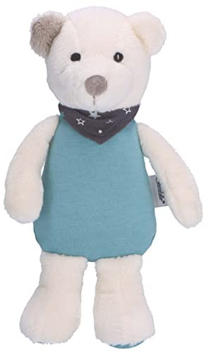 Sterntaler Baby Unisex Kuscheltier Baby Spieltier mittel Eisbär Elia - Baby Stofftier, Babyspielzeug, Kuscheltier - dunkeltürkis