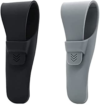 2 Stück Rasierer-ETUI aus Silikon - Reise-Schutzhülle für Aufbewahrung und Transport (Grau und Schwarz)