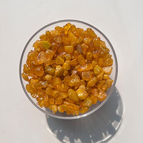 Citrine de WC avec Cristaux Tumbled Mini Pierres et Cristaux - Pierres de Chakra pour la décoration des Roches de Fond - Pebbles décoratifs - Graves & Aquarium - Pierres de guérison